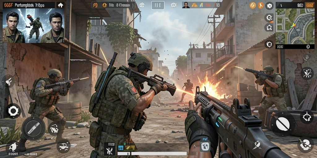 Tangkapan layar gameplay <strong>666F</strong> menampilkan aksi pertempuran yang mendebarkan.