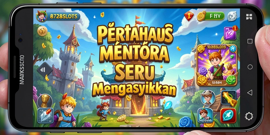 Tangkapan layar utama <strong>8728SLOTS</strong> menampilkan aksi menara pertahanan yang intens.