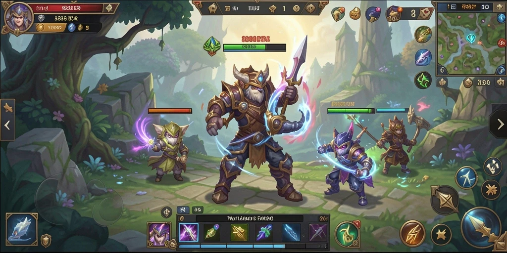 Tampilan gameplay mendebarkan dari <strong>888IDR</strong> dengan aksi pertempuran yang intens.