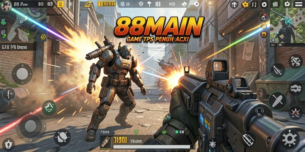 Screenshot gameplay TPS yang menegangkan di 88MAIN.