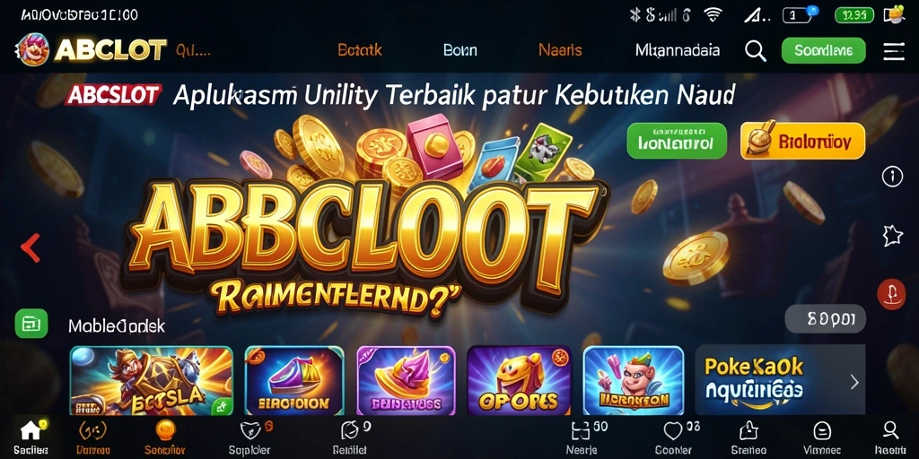 Screenshot utama <strong>ABCSLOT</strong> menunjukkan tampilan antarmuka yang user-friendly.