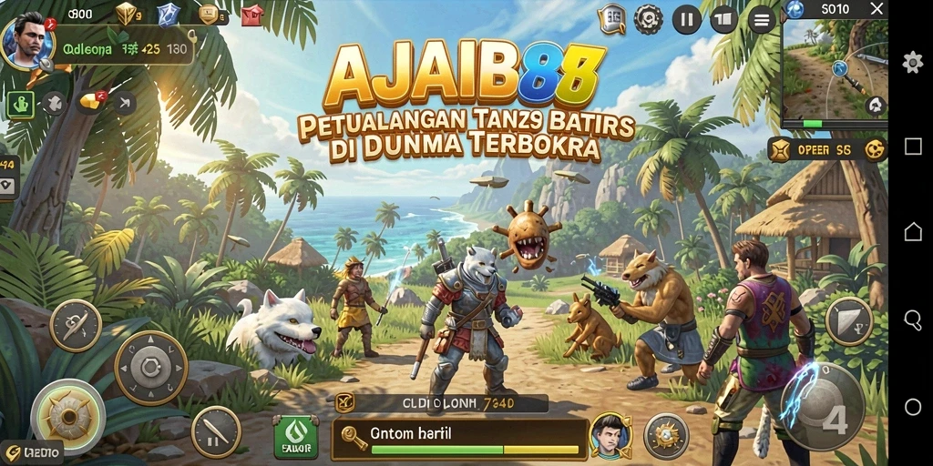 Tampilan gameplay AJAIB88 yang menunjukkan dunia terbuka yang luas.