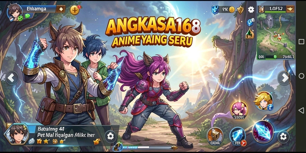 Tampilan gameplay menegangkan dan visual yang memukau dari ANGKASA168.
