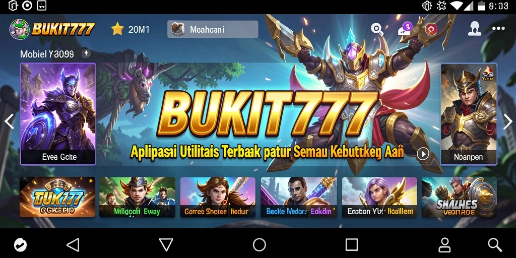 Tampilan antarmuka BUKIT777 yang mudah digunakan dan fungsional.