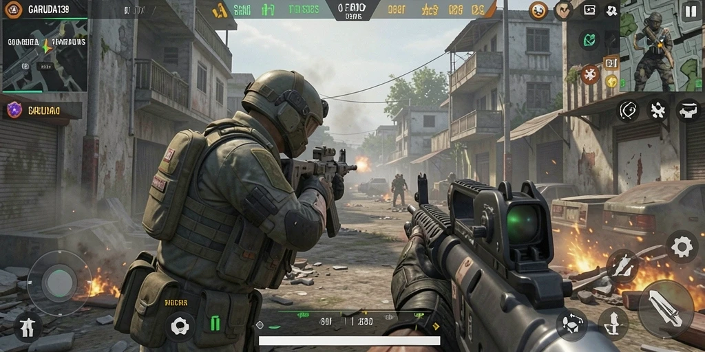 Gameplay menegangkan di GARUDA138 dengan pertempuran FPS.