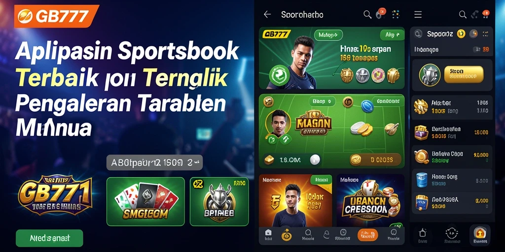 Tampilan utama GB777 menampilkan berbagai pilihan taruhan olahraga.