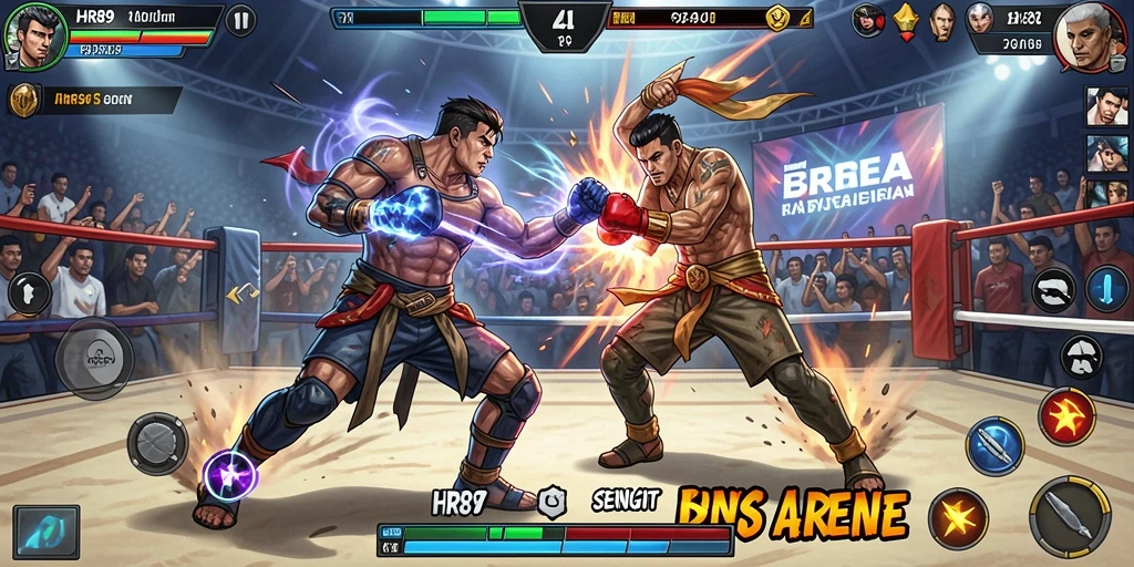 Screenshot menunjukkan aksi pertarungan seru di HR89.