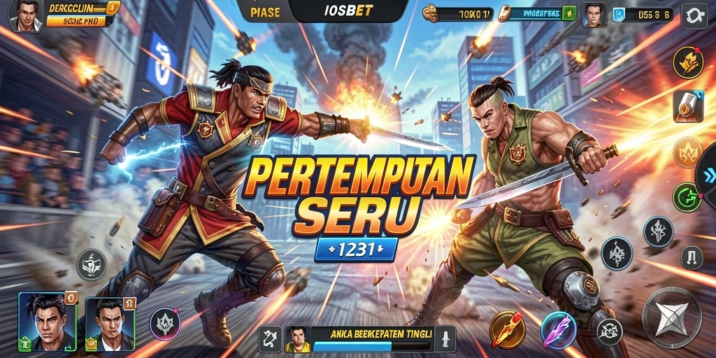 Tampilan gameplay action yang seru dan mendebarkan di IOSBET.