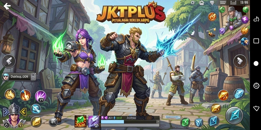 Tampilan gameplay JKTPLUS yang mendebarkan dan penuh aksi.