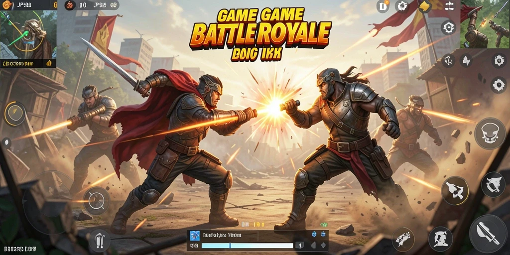 Gameplay JPS88 yang mendebarkan dalam pertarungan Battle Royale.