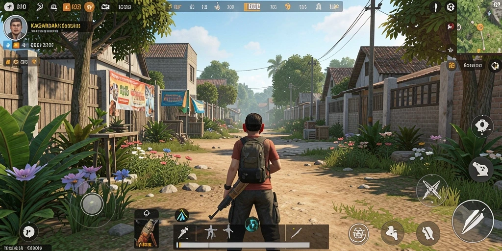 Screenshot gameplay KAGANDAN menampilkan aktivitas simulasi yang menarik.