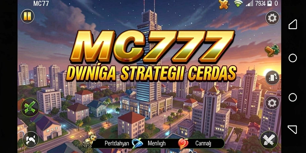 Tampilan gameplay menegangkan dalam MC777 yang menguji strategi Tower Defense.