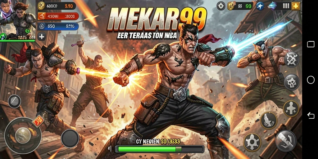 Gameplay seru dan mendebarkan dari MEKAR99 yang penuh aksi.