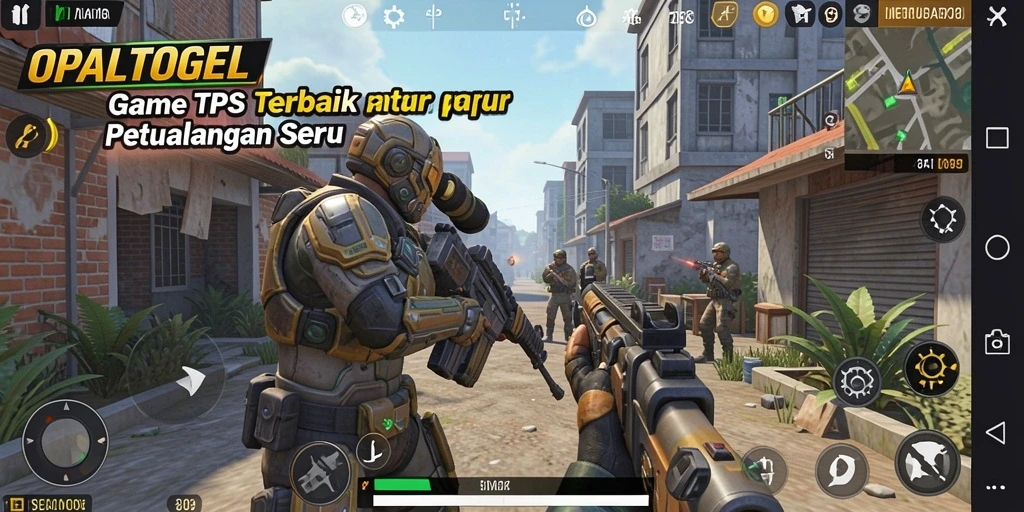 Screenshot gameplay OPALTOGEL menampilkan aksi seru di medan tempur.