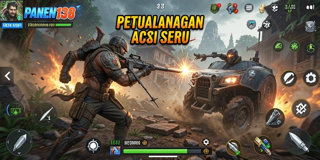 Tampilan mendebarkan dari gameplay PANEN138 dengan aksi yang cepat.
