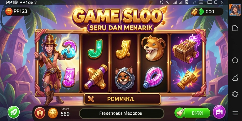 Tampilan gameplay PP123 yang mengasyikkan dan penuh warna.