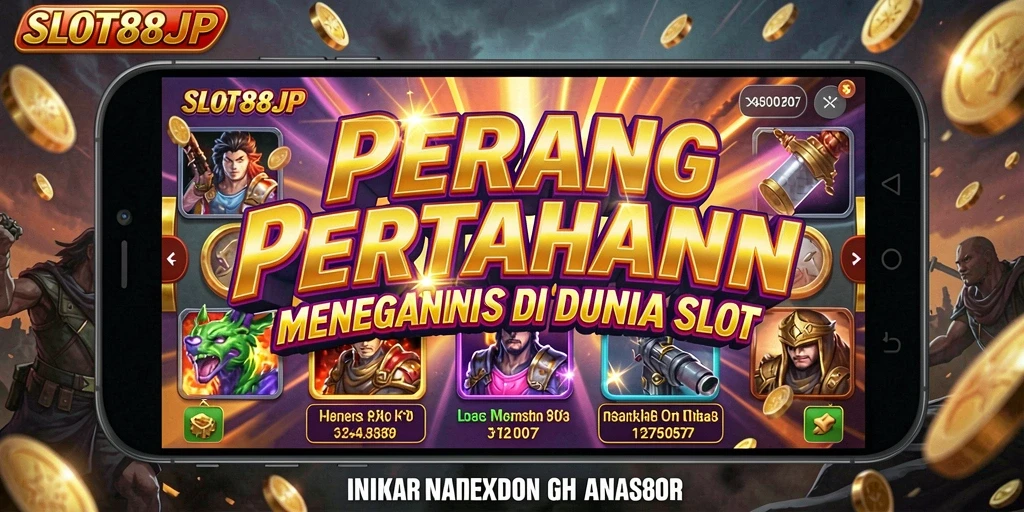 Screenshot utama SLOT88JP menampilkan aksi pertahanan yang mendebarkan dalam permainan Tower Defense.