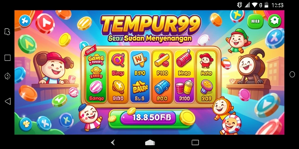 Tampilan gameplay Bingo yang seru dan menarik di TEMPUR99.