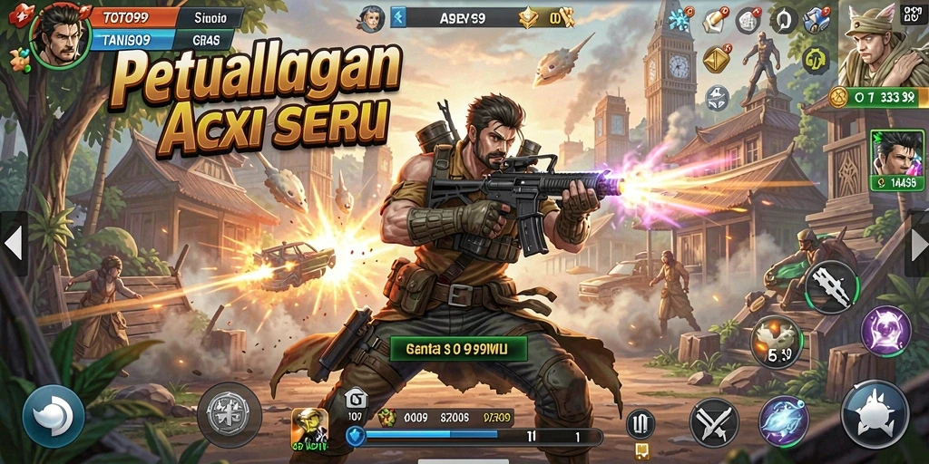 Screenshot TOTO99 menampilkan aksi seru dalam pertempuran yang mendebarkan.